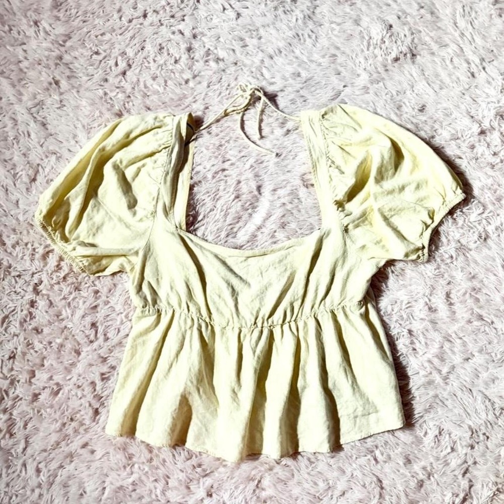 Milkmaid Babydoll Peasant RenFaire Boho Peasant Top Womens XL Earthy Whimsical